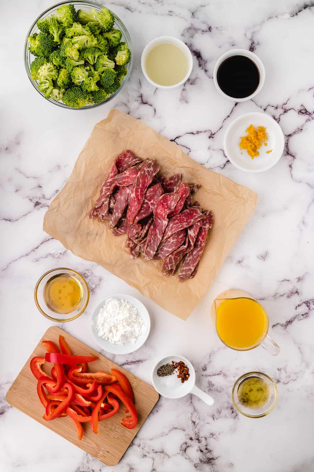 orange beef 2 ingredients