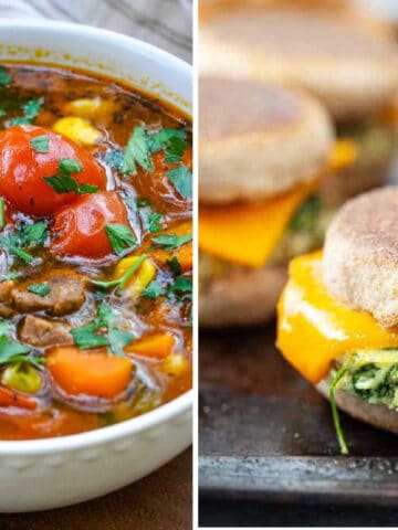 best freezer meals collage