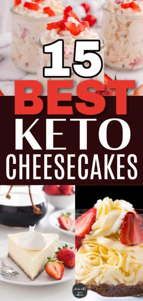 easy keto cheesecake recipes pin