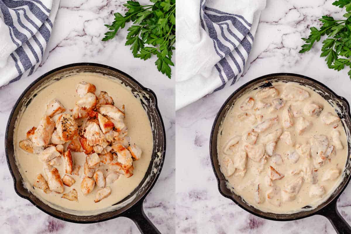 chicken alfredo no pasta 5 simple step instructions