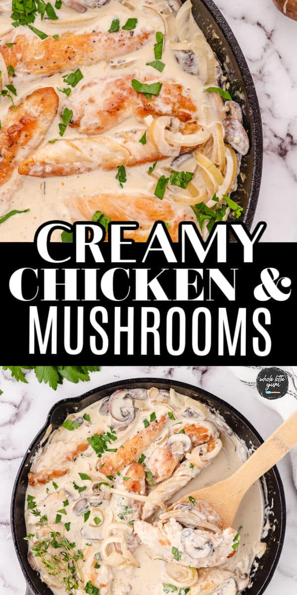 chicken skillet recipe healthy and simple creamy chicken and mushrooms recipe