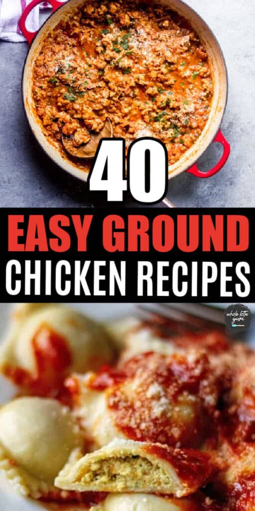 easy ground chicken recipes pin