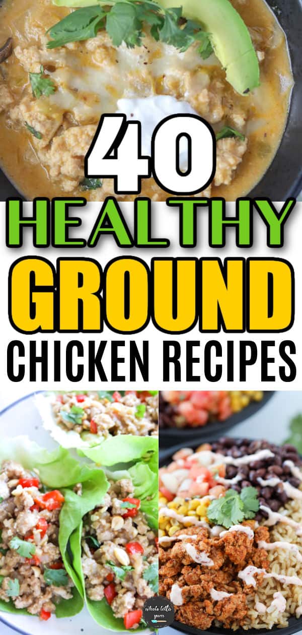 ground chicken recipes pin