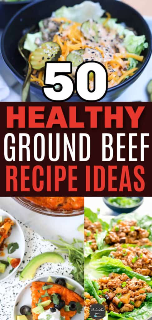 healthy ground beef recipes for dinner pin