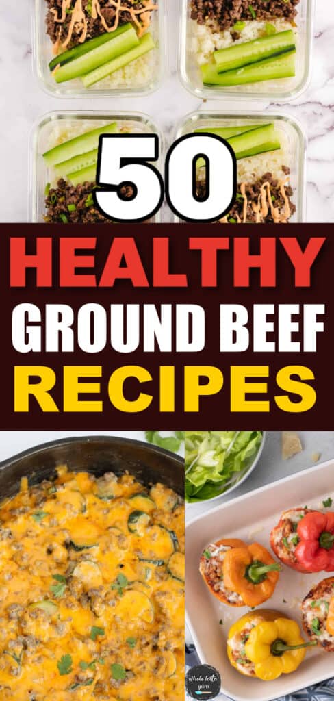 healthy ground beef recipes pin