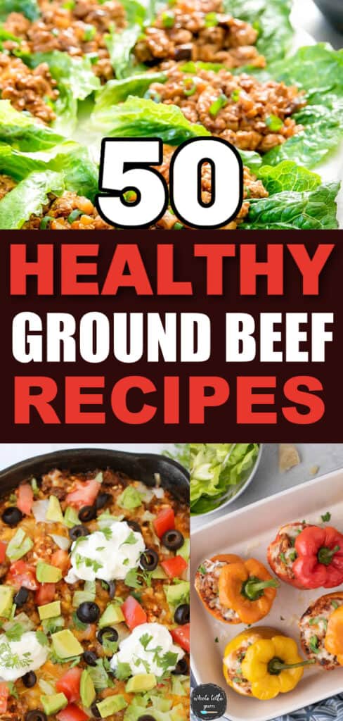 healthy ground beef recipes pin