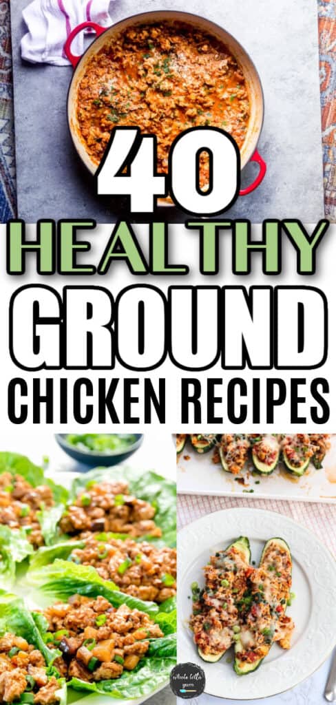 healthy ground chicken recipes pin
