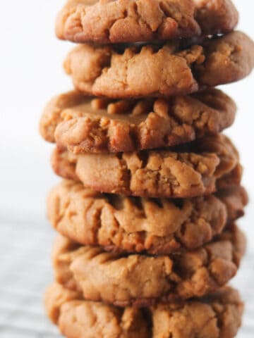 keto cookie recipes on a white background stacked up on top of each other