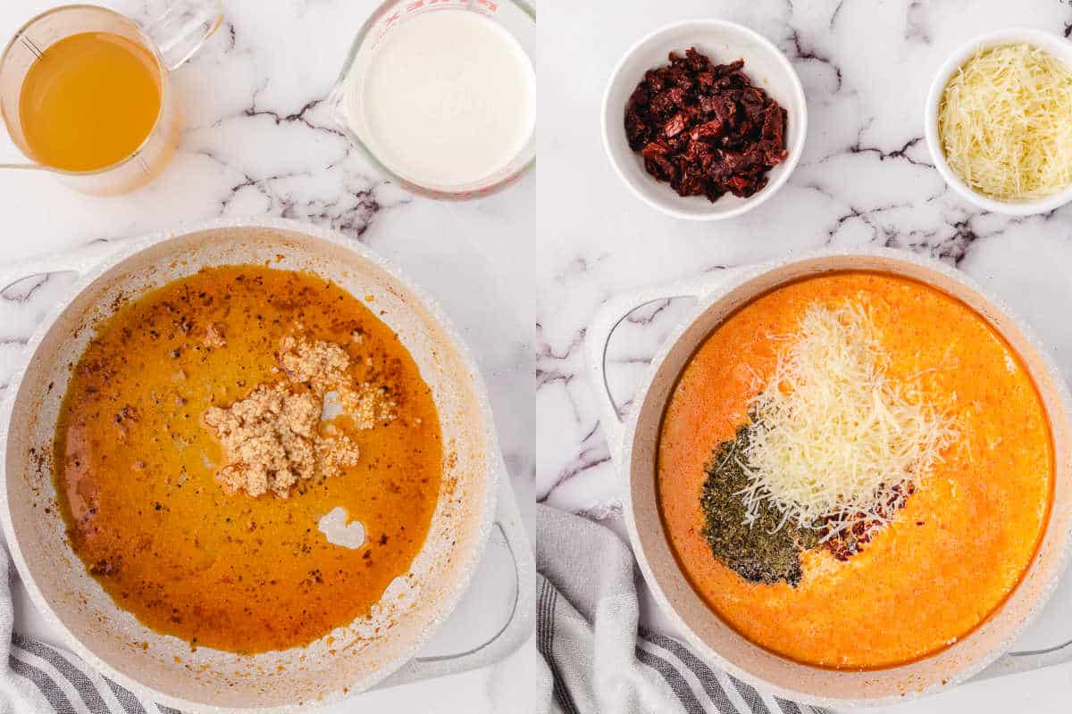 make the sun dried tomato sauce simple ingredients