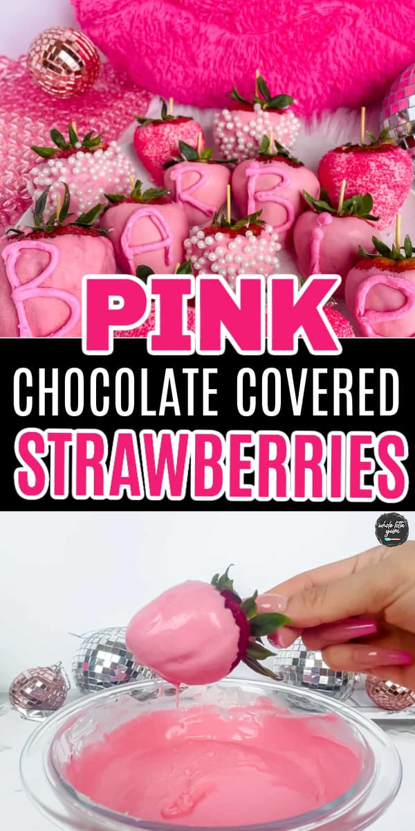 pink chocolate covered strawberries tasty fun and easy recipe for dessert or just because 
