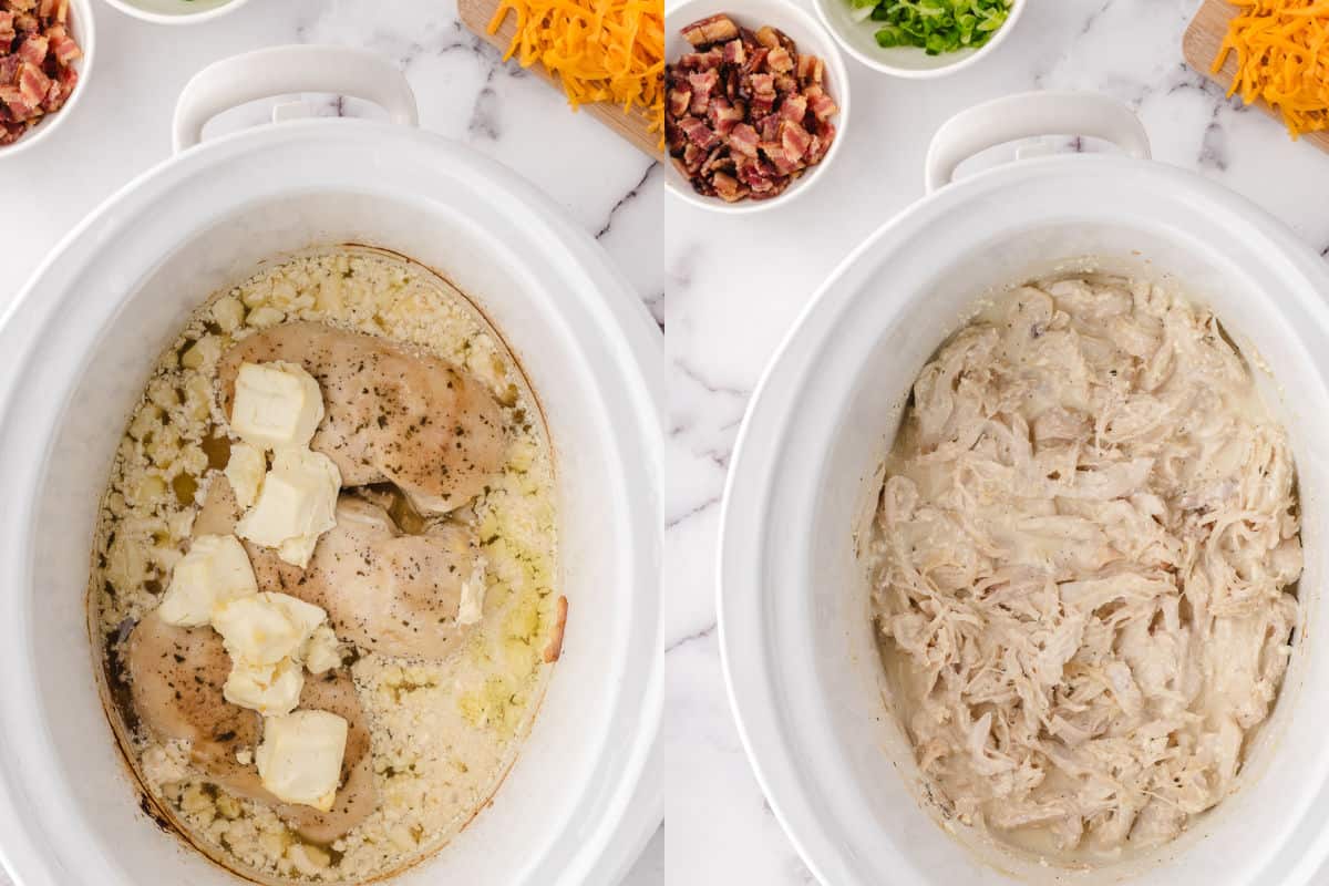 shredded crack chicken in crockpot 4 so easy and tasty