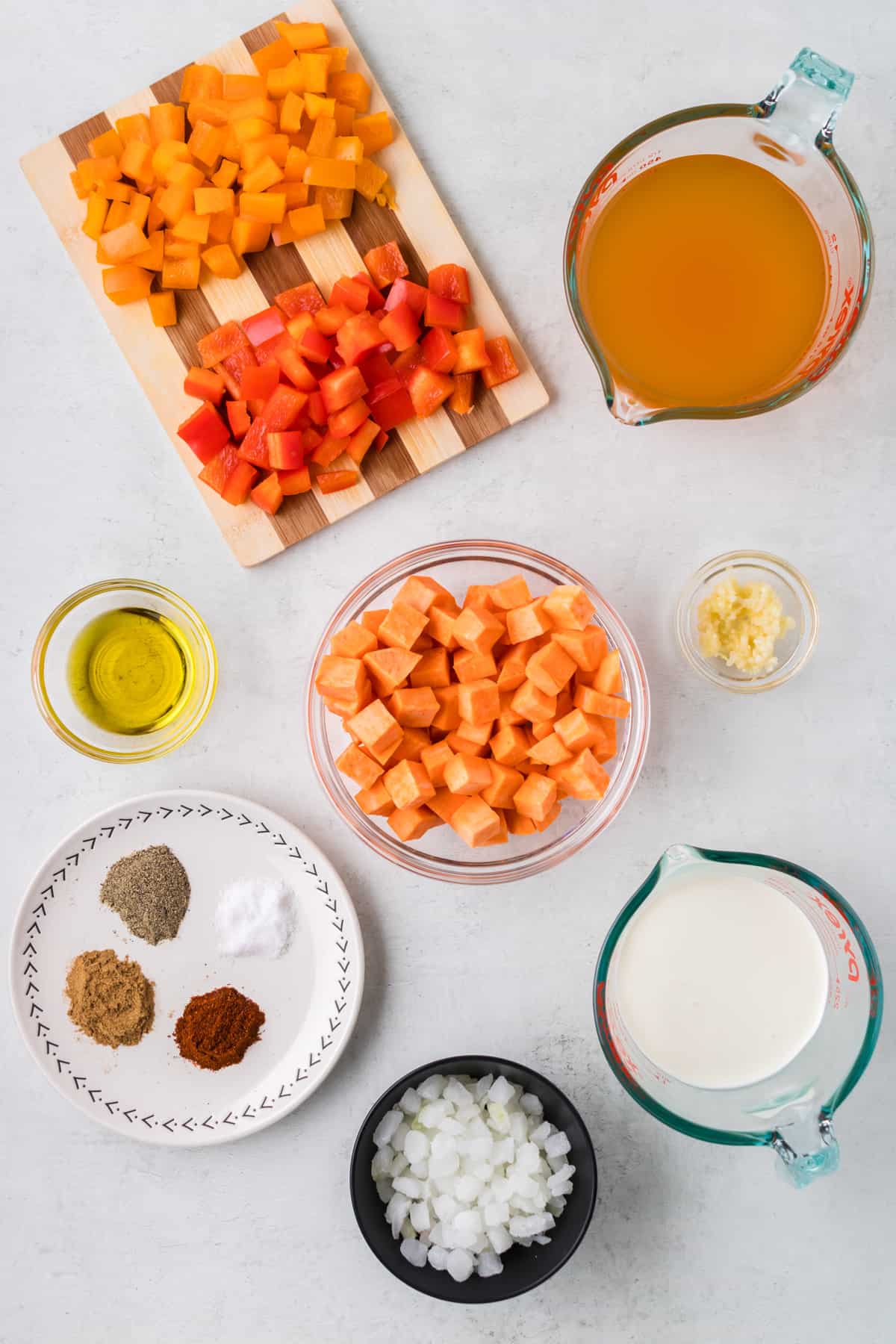 sweet potato and red pepper soup-2 ingredients