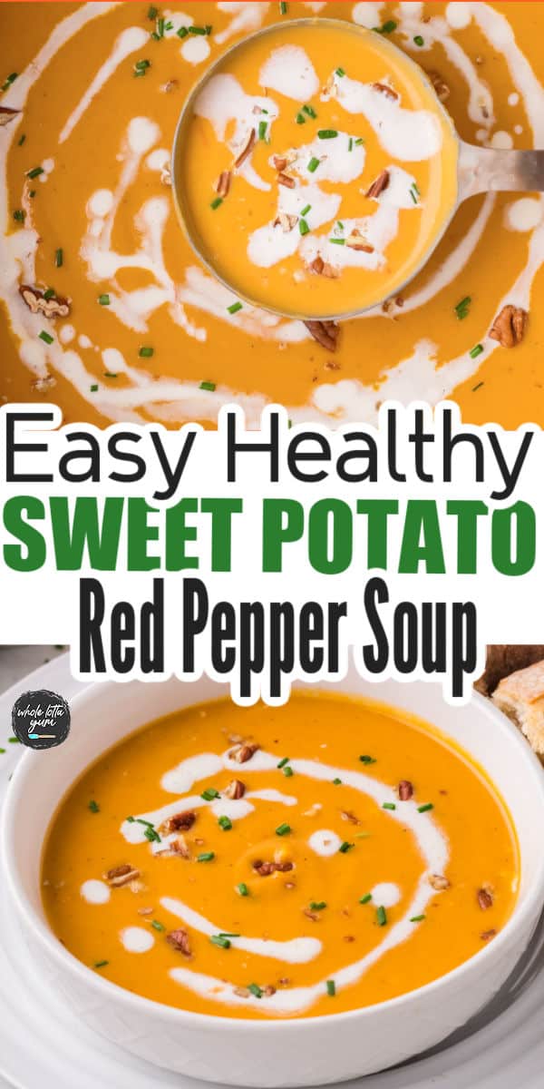 sweet potato soup pin easy healthy recipe for soup lovers