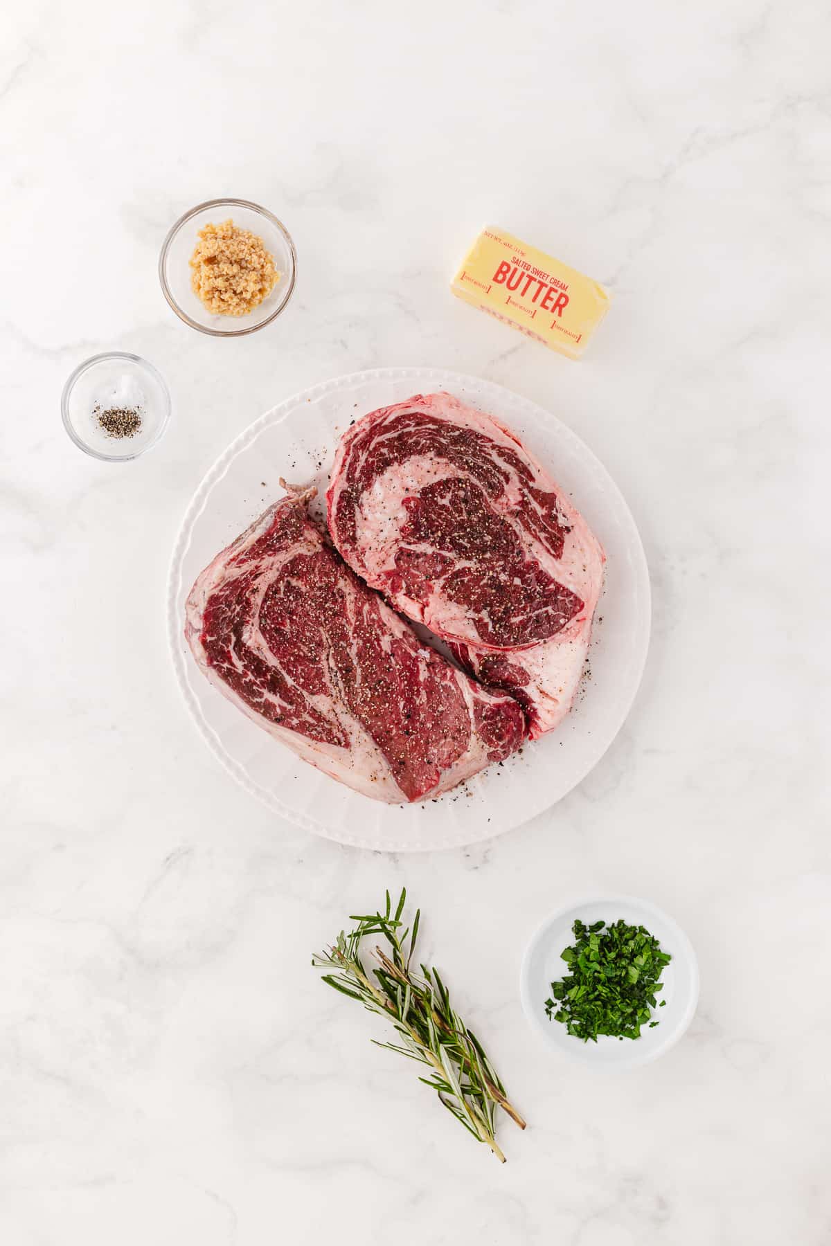 cast iron ribeye healthy and simple ingredients