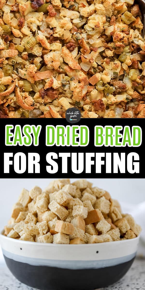 dried bread in oven pin