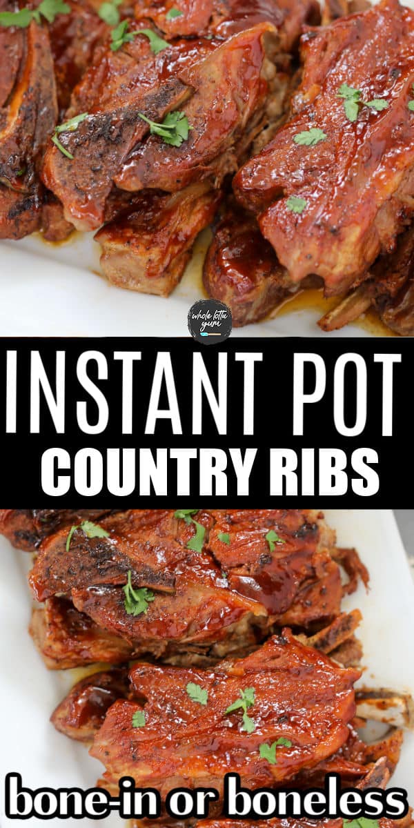 instant pot country style ribs pin