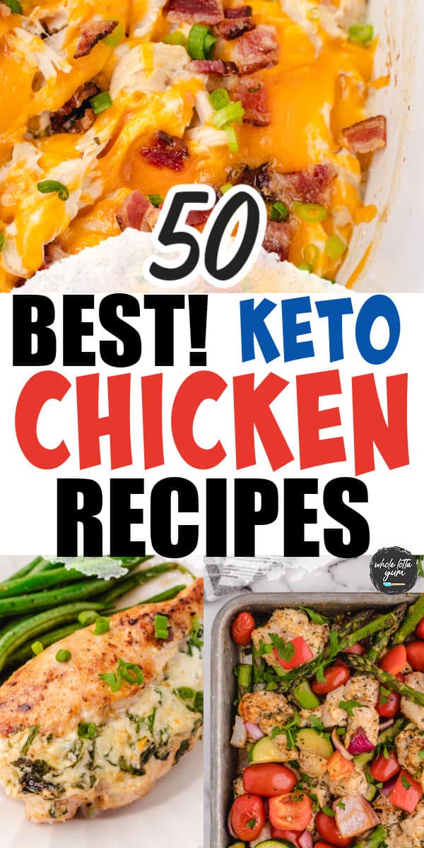 keto chicken recipe ideas pin