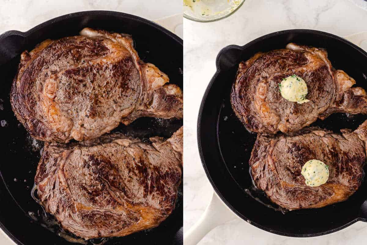 pan fried cast iron steak cook the steak in the pan
