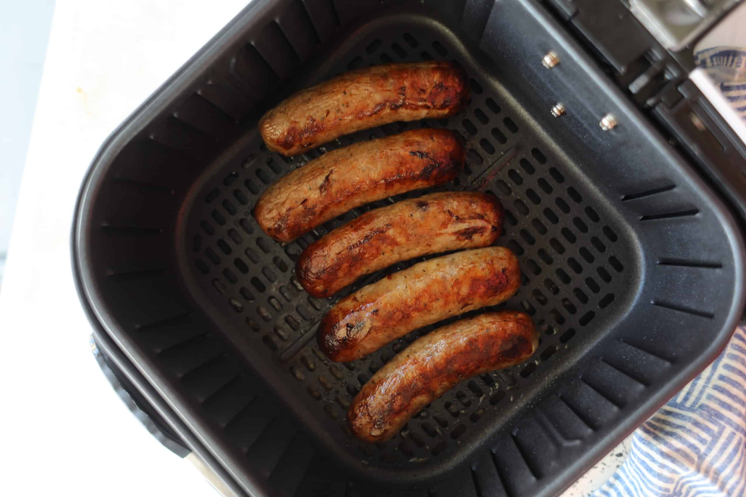 air fryer frozen italian sausage after cooking