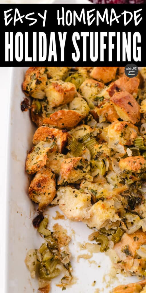 sage onion stuffing pin for pinterest