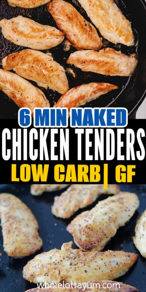 chicken tenderloins in skillet 3 pin