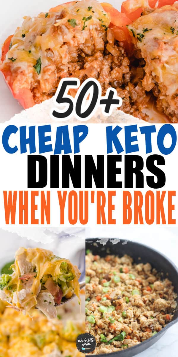 easy cheap keto meals pin