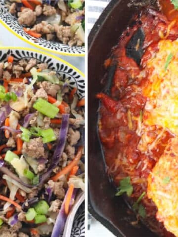 easy cheap keto meals collage