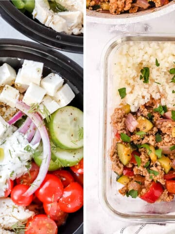 recipe with high protein collage image