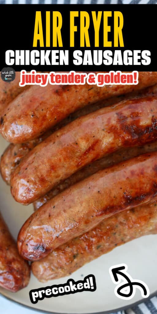air fryer chicken sausage pin