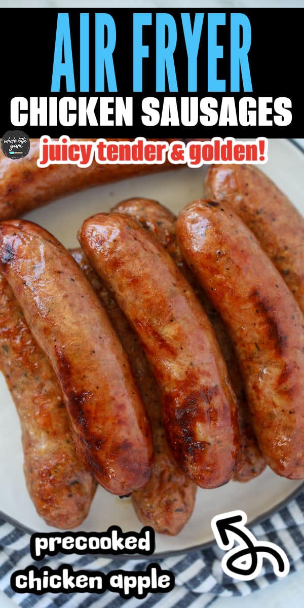 air fryer chicken sausage pin
