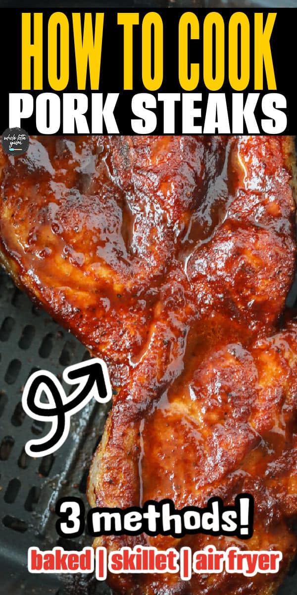 bake pork steak recipe pin