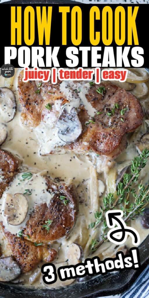 baked pork steak recipe pin
