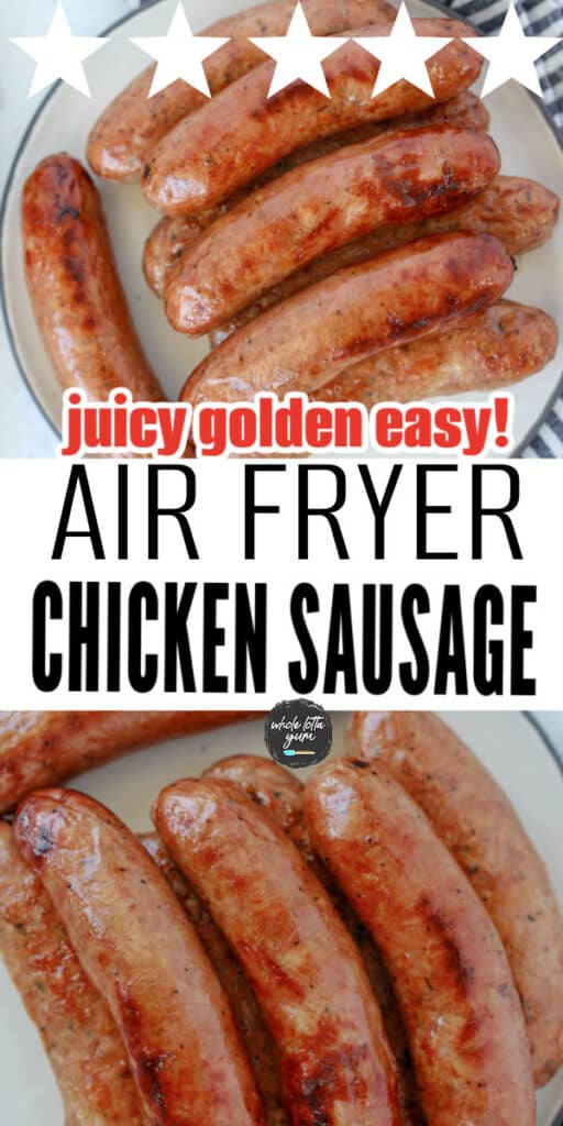 air fryer chicken apple sausage pin