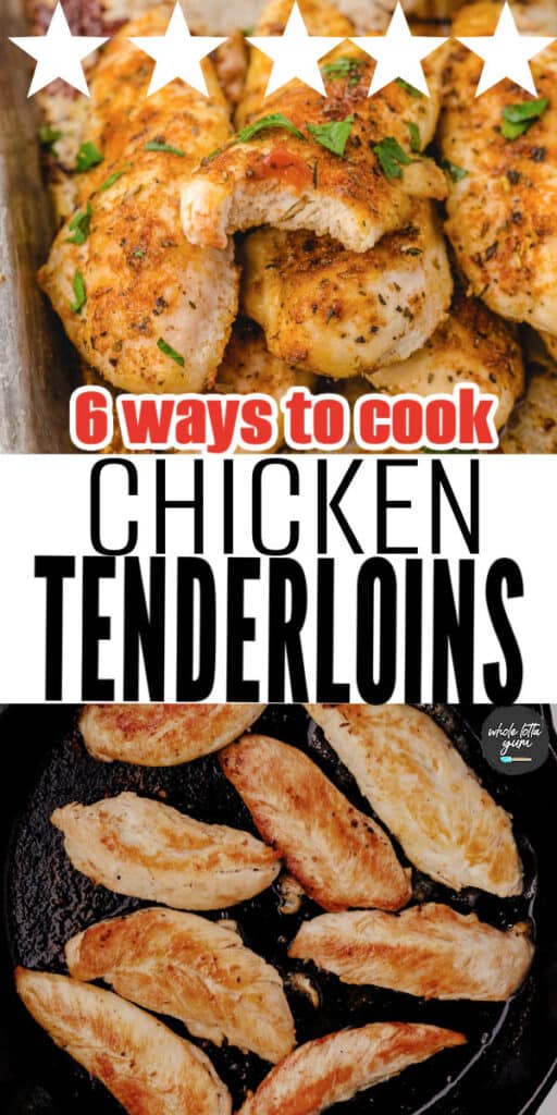 cooking chicken tenderloins pin
