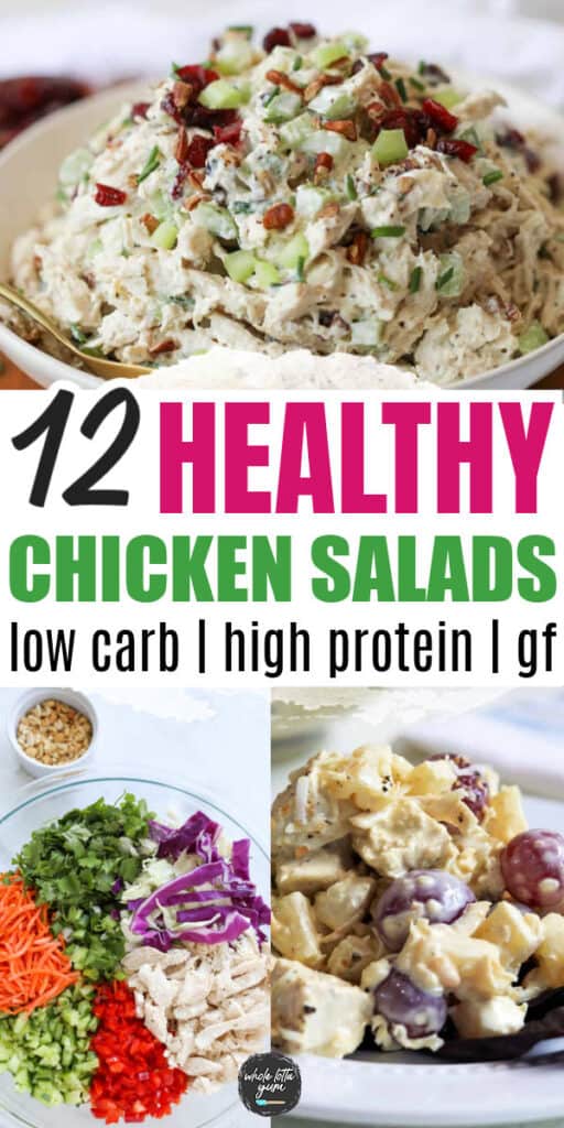 healthy chicken salads recipes pin for pinterest