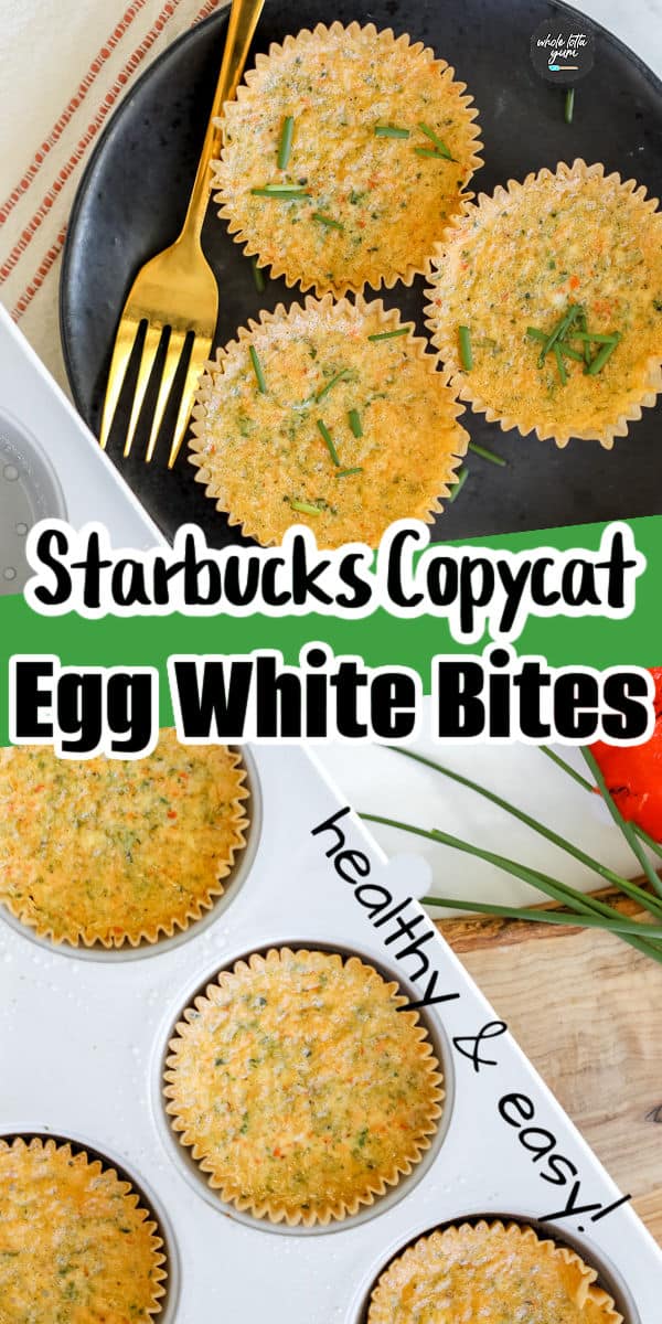 high protein egg bites pin for pinterest