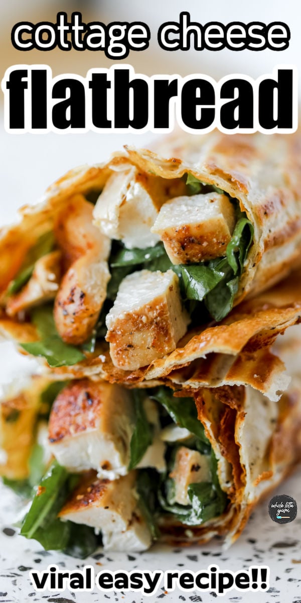 how to make cottage cheese flatbread as a wrap