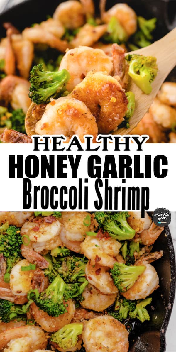 broccoli shrimp stir fry pin for pinterest
