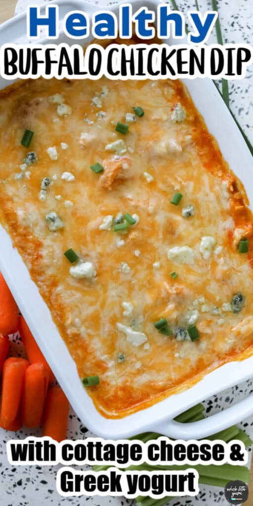 buffalo chicken dip pin for pinterest