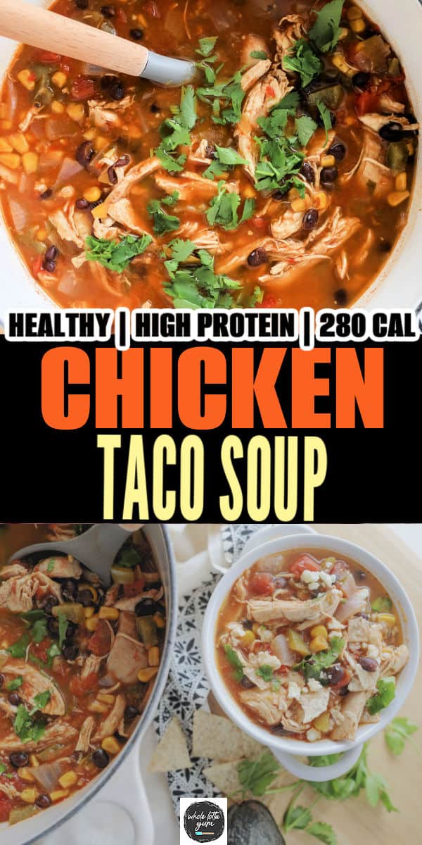 taco soup pin for social media