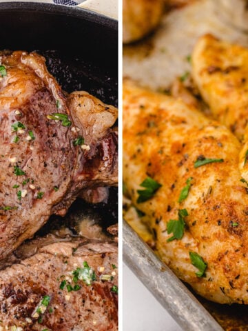 collage of no carb recipes images