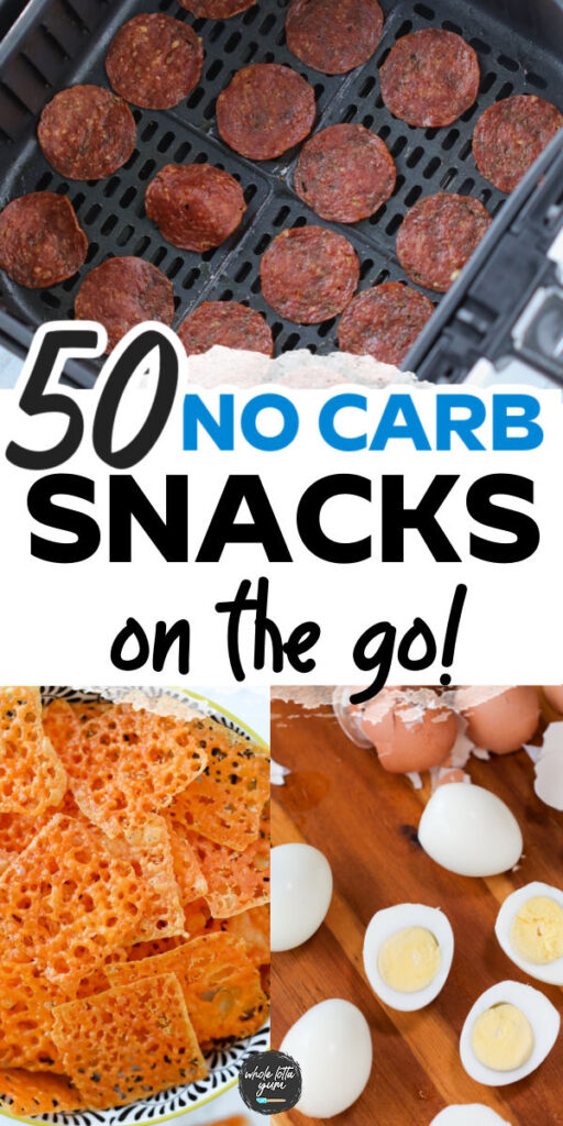 no carb snacks on the go for pinterest