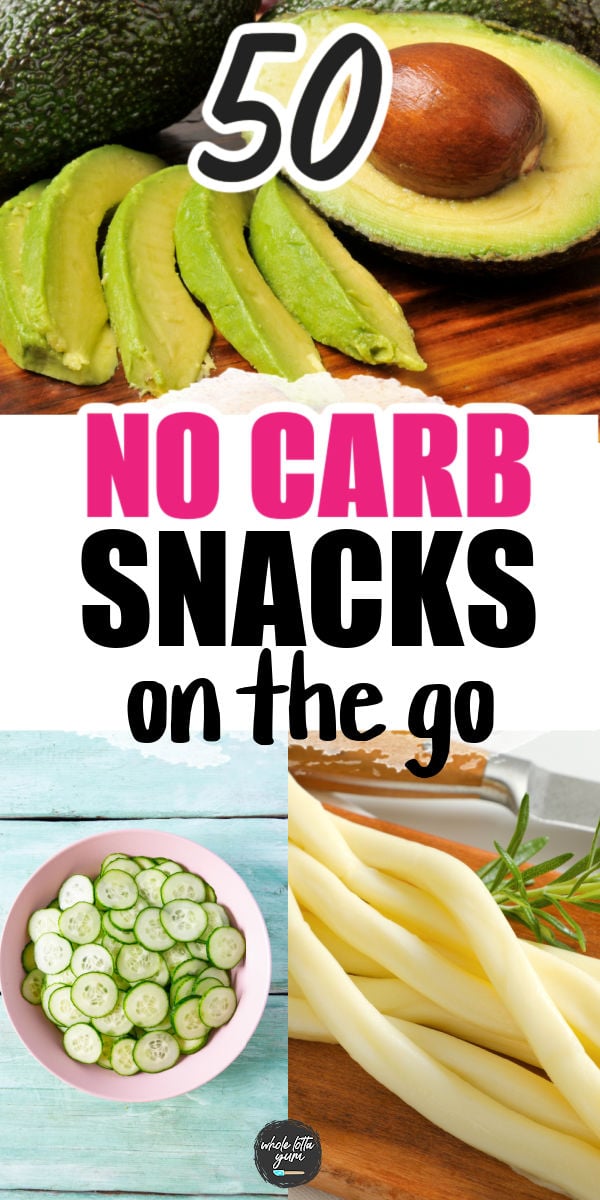 no carb finger foods pin for pinterest