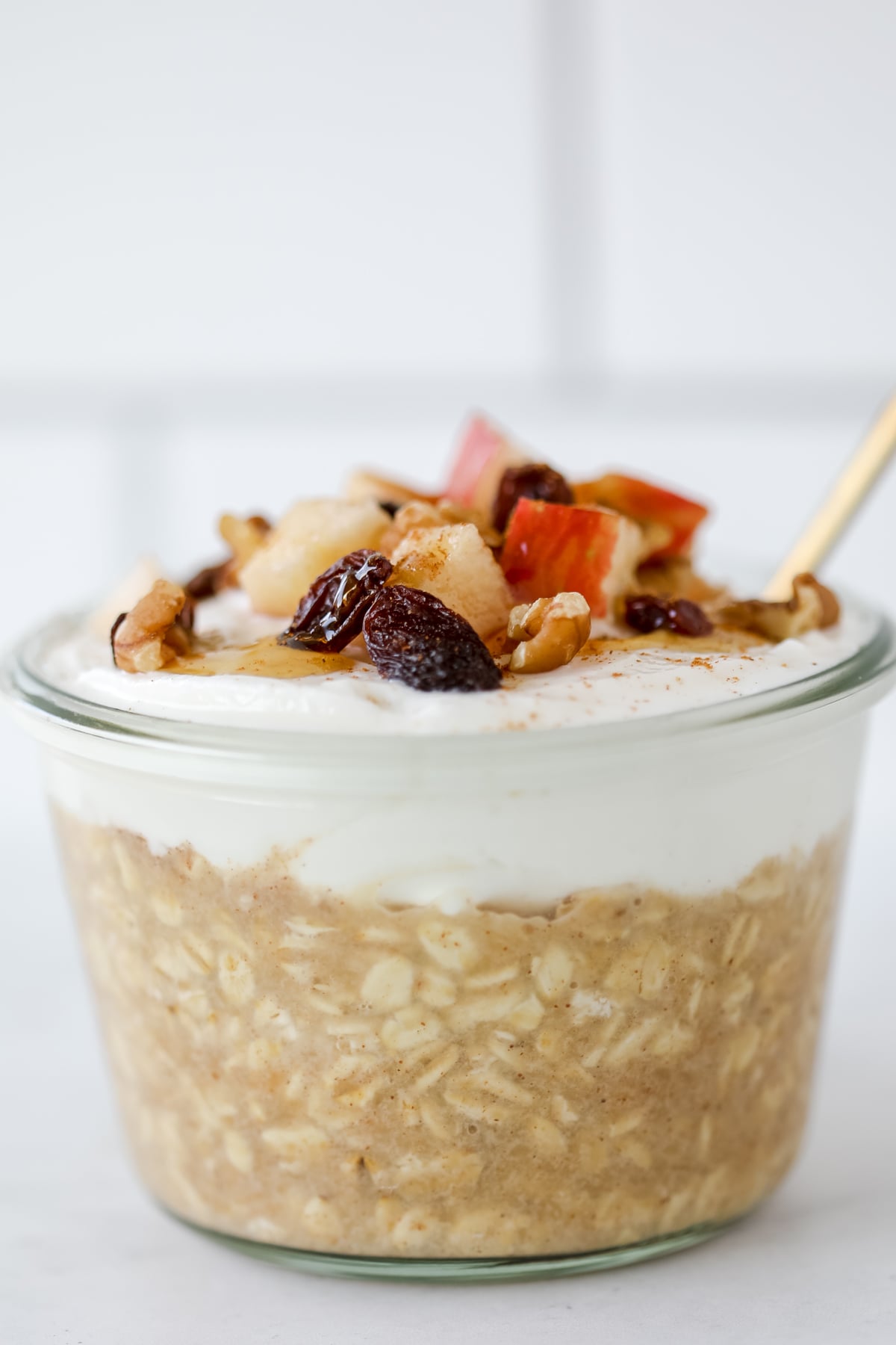 applesauce overnight oats with Greek yogurt pin for social media
