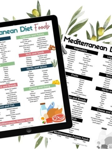free mediterranean diet food list pdf printables with 100 foods