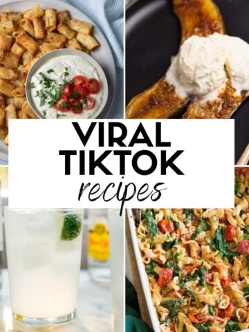 Collage featuring a mix of Viral TikTok Recipes