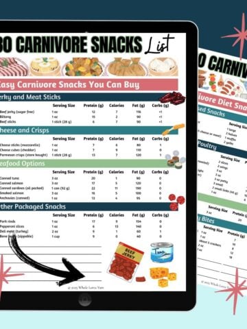 free carnivore snacks list pdf