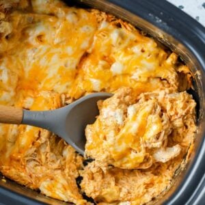 Crockpot Buffalo Chicken Casserole