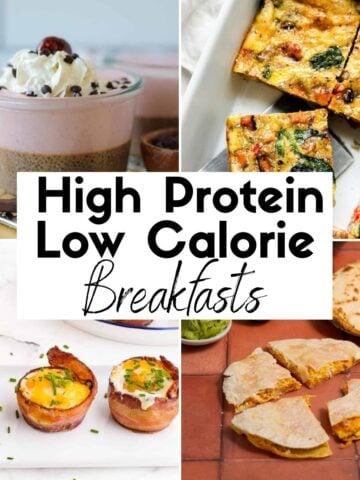 Easy High Protein Low Calorie Breakfasts
