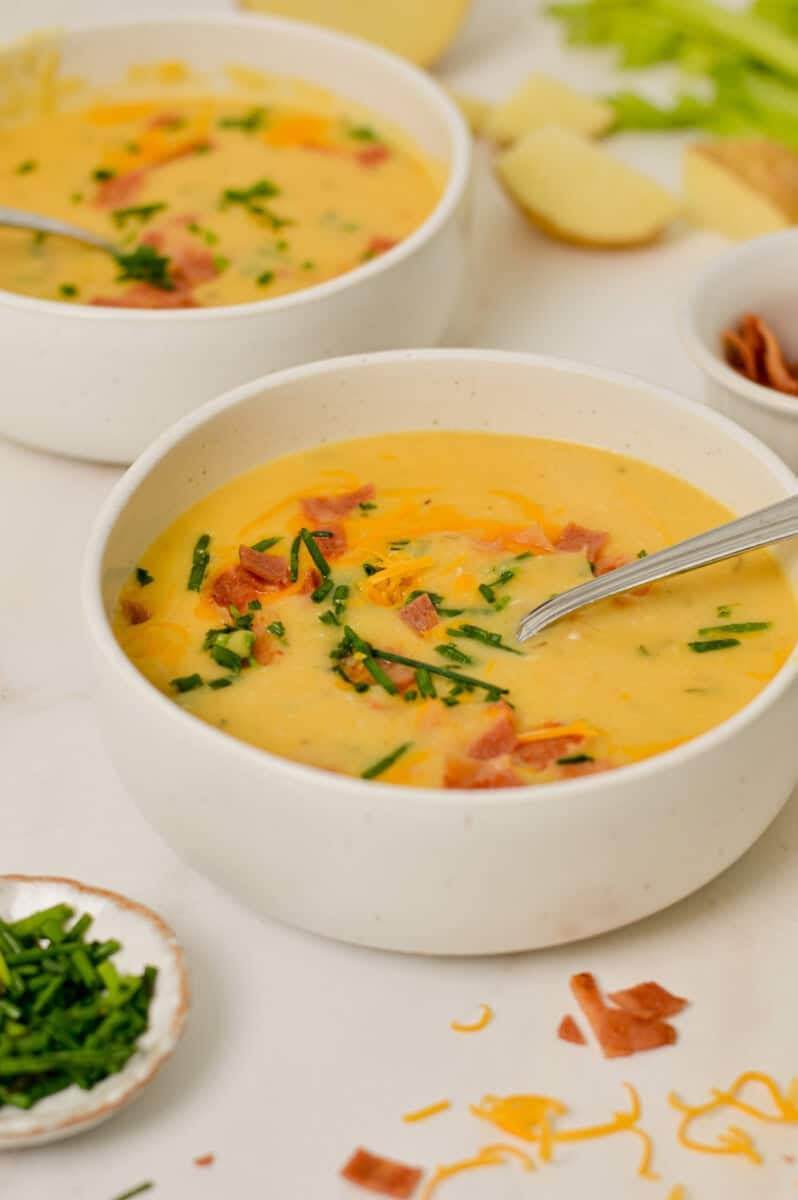 High Protein Loaded Potato Soup